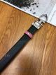 AAA Ferragamo Adjustable Belt For Women - Pink And Black Leather SS Gancini Buckle (8)_th.jpg